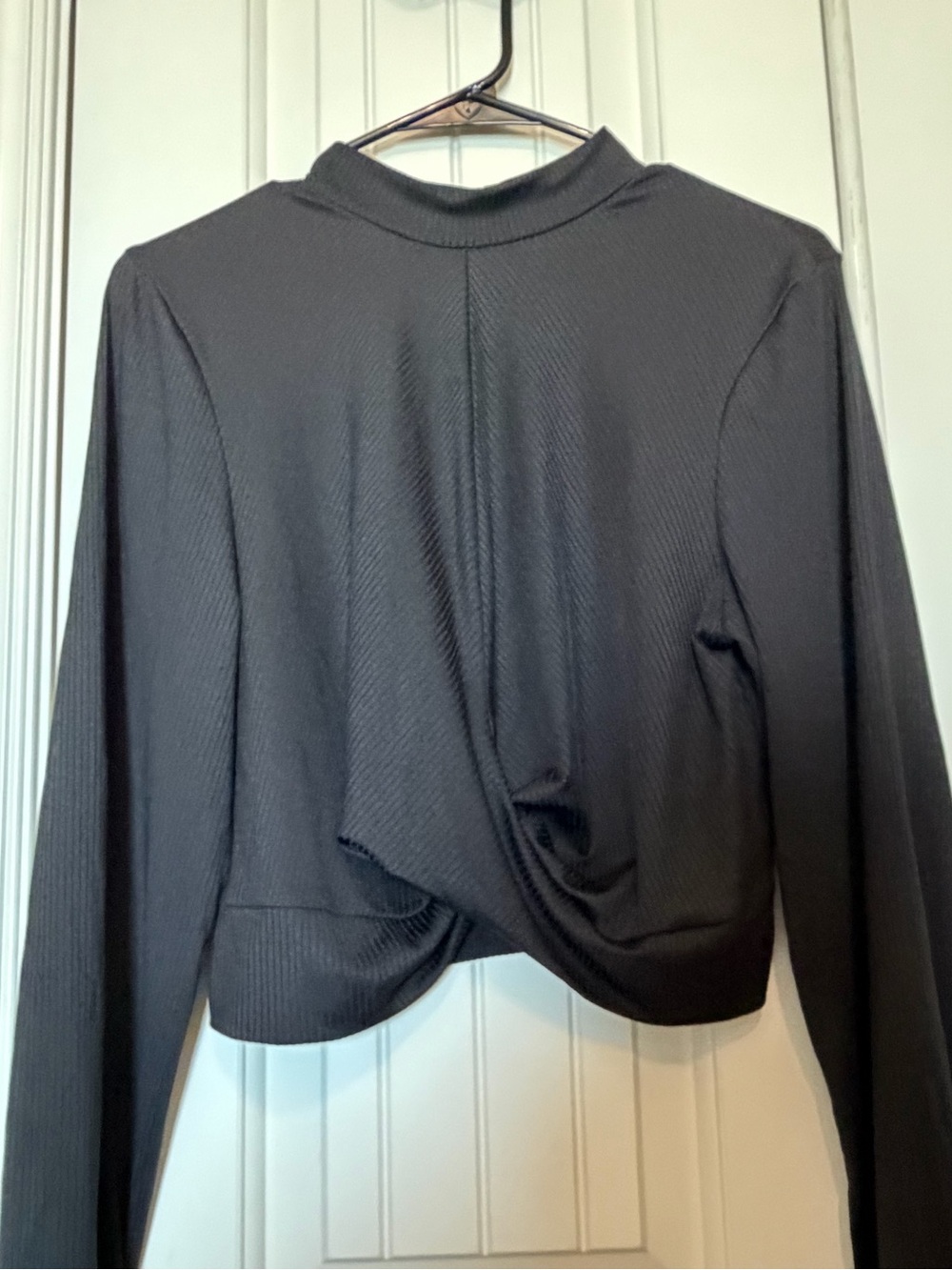 Forever 21 Black Crop Top with a Twist